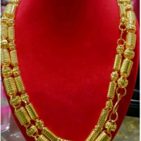 KALUNG BAMBU JUMBO LAPIS EMAS 24K