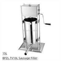 15L Manual sausage filler Vertical sausage machine, stainless steel casing