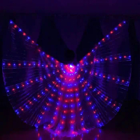 Super Wings with Remote Controler RGB Adult Led Wings Belly Dance Isis Wings for Party Christmas Halloween Carnival