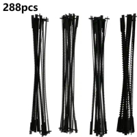 48/288pcs Scroll Saw Blade Set 5In Pin End Scroll Saw Blades SK5 Carbon Steel Coping Saw Blade Jig Woodworking Tool for Cutting