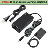 EP-5A Power AC Adapter Kit (NIKON EL-14/ EL-14a Battery Charger Replacement) For Nikon D3100,D5100,D