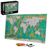 福利品【LEGO 樂高】ART 31203 世界地圖(居家佈置 掛畫)