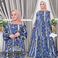Gamis Jumbo Super Besar Muat Bb 100 Bahan Rayon Motif Bunga Lembut Adem Dingin