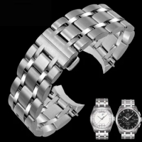 Watch accessories 22mm for Tissot 1853 Kutu T035 stainless steel strap T035407A T035627A men's business sports waterproof strap