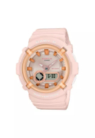 CASIO 卡西歐 Baby-G 粉紅錶盤和橡膠錶帶女式手錶 BGA-280SW-4ADR