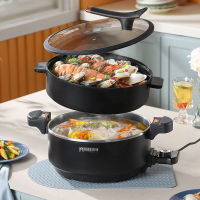 39bD หม้อหุงข้าวอเนกประสงค์พร้อมความร้อนสูงและการปรับระดับหลายระดับสำหรับการนึ่ง ทำอาหาร และผัด หม้อ