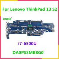 DA0PS8MB8G0 For Lenovo ThinkPad 13 S2 Laptop motherboard With CPU i7-6500U DDR4 100% Fully Tested&amp;High quality