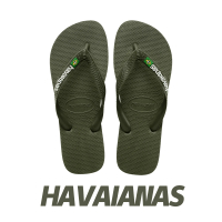 【havaianas 哈瓦仕】Havaianas 哈瓦仕 Brasil Logo 夾腳拖 涼拖鞋 哈瓦仕 墨綠 男女 4110850-3058U