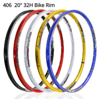 20 Inch Disc Brake Bike Rim 32holes For BMX MEIJUN Folding Bike Rim Alloy Rim For 1.35-2.125 Tyre Golden Red Blue Customized