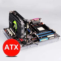 PC Open Frame Test Bench ITX ATX Mini ITX MATX EATX Motherboard Transparent Acrylic Overlock Computer Case DIY Mod Base Stand