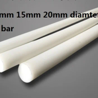 10mm 15mm 20mm diamter PE bar HDPE plastic rod Solid round bar Polyethylene rod White PE