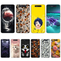 S4 colorful song Soft Silicone Tpu Cover phone Case for Samsung Galaxy a80