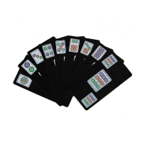 麻將牌紙牌撲克塑料加厚便攜磨砂旅行防水家用小號麻將撲克144張