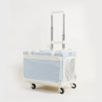 寵物雙層包貓咪拉桿箱貓包外出便攜透氣行李箱狗狗推車大空間籠子