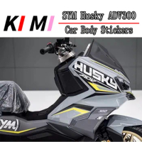Motorcycle Modified Car Body Decal Sticker Film Husky 300 Accessories Waterproof Version Flower FOR SYM Husky ADV 300