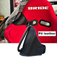 JDM Racing Car Bucket seatbelt Holder Leather Seat Belt Guide Protector for BRIDE RECARO SPARCO OMP