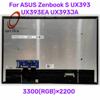Original LCD Screen Assembly With Touch For ASUS Zenbook S ux393 UX393ea ux393e UX393ja UX393FN Replacement Upper Half Part