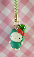 【震撼精品百貨】Hello Kitty 凱蒂貓~限定版手機吊飾-北海道(綠藻鈴鐺)