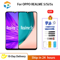 For OPPO Realme 5 Realme 5i Realme 5s LCD Display For Oppo Realme 5s LCD Display Touch Screen Digitizer With Frame 6.5 Inch