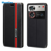 For ZTE Nubia Z60 Ultra 5G Case Fashion Multicolor Magnetic Closure Leather Flip Case Cover with Card Holder 6.8 inches