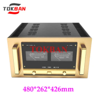 Tokban Audio Accuphase A65 480*262*426mm Aluminium Class A Power Amplifier Chassis Enclosure with Heat Sink DIy Amp Case Shell