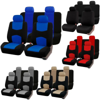 Set Sarung Tempat Duduk Kereta, 9PCS / 5 Tempat Duduk (Set Penuh), Sesuai untuk Proton Wira-sedan 1.
