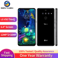 Original LG V50 ThinQ 5G Mobile Phone 6.4'' 6GB RAM 128GB ROM 12MP*2+16MP Camera CellPhone Octa-Core Android SmartPhone