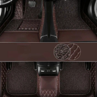 BHUAN Custom leather car mat for Volkswagen All Models polo golf 7 tiguan touran jetta CC beetle vw auto accessories