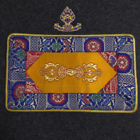 尼泊爾進口綢緞布料 手工制作法器墊 鈴杵墊 三個顏色隨機發送1入