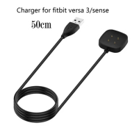2020 New 50cm/100cm Charging Dock For Fitbit- Versa 3 Smart Watch Charger Cable USB Charging Data Cradle For Fitbit- Sense