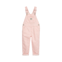【OSHKOSH】甜美粉色條紋吊帶褲(原廠公司貨)