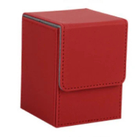Card Case Deck Box Sleeved Cards Deck Game Box for Yugioh MTG Binders: 100+, Red