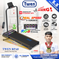TWEN RPA8 Treadmill Elektrik Treadmill Portable Walking Pad Running Pad Alat Olahraga Real Speed
