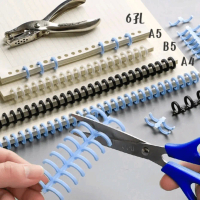 Binder Plastik/ Plastic Binder Binding Strip / Spiral Ring Pastel Lucu Binding Strip Ring Binder DIY