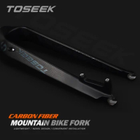 TOSEEK Suspension Bike 29 Bicycle Fork Tapered Bike Hard Fork 520g Carbon Framework Mtb 29 Front Fork For Bicycle