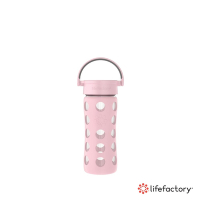 【Lifefactory】平口玻璃水瓶350ml(CLAN-350R-LPK)淡粉色