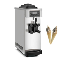 Commercial Ice Cream Maker Desktop Stainless Steel Ice Cream Machine Single Head Ice Cream Vending Machine