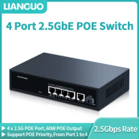 LIANGUO 8 Port 2.5GbE Ethernet Switch 2.5Gbps Network Switcher 1