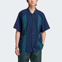 Adidas Wntr Hack Shirt IM4657 男 短袖 襯衫 亞洲版 經典 休閒 寬鬆 舒適 藍綠