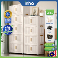 ใ๐๐ฎ๐ฟ๐ด๐ฒ๐๐ ๐ฆ๐ถ๐๐ฒใINHO L80/88cm (2-5 Layers) Double Doors Storage Box Multipurpose Stackable Foldable St