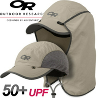 【Outdoor Research 美國 SUN RUNNER CAP 抗紫外線透氣護頸帽〈卡其〉】243433/鴨舌帽/棒球帽