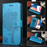 2024 Wallet Case for Nokia 3.4/2.4/2.3/1.3/6.2/6.3/7.1/8.1 Embossed Cat PU Leather Flip Cover for NOKIA G21 G11 G50 C10 C20 X20