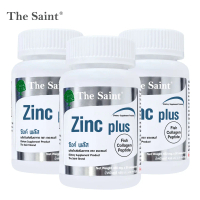 [แพ็ค 3 ขวด] ซิงค์ พลัส คอลลาเจน เดอะเซนต์ Zinc plus Collagen The Saint ซิงค์พลัส คอลลาเจนเปปไทด์ Co