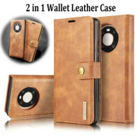 2 in 1 Leather Case For Funda Huawei Mate 40 Mate40 Pro Detachable Flip Wallet Book Pocket Mate 40 Pro Phone Cover Coque Bag