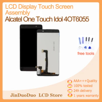 Phone Lcds For Alcatel One Touch Idol 4 OT6055 OT 6055 LCD Display Touch Screen Panel Digitizer Combo Assembly Replacement