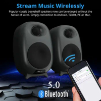 High-quality Wireless Bluetooth Multi-media Monitor Speakers 50W High-power Stereo Home Bookshelf Sound 2.0 Computer TV Soundbox
