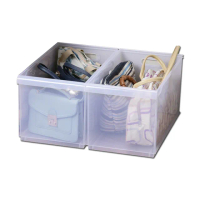 【真心良品】廚房系分隔多用途整理盒22.1L-3入(櫥櫃收納盒 冰箱置物盒 鍋碗瓢盆收納籃 無印)