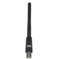 50pcs 150Mbps Wireless USB WiFi Adapter 2.4GHz WLAN Network Card USB WiFi Receiver 2DB Wifi Antenna