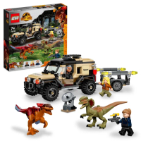 【LEGO 樂高】侏儸紀世界系列 76951 Pyroraptor &amp; Dilophosaurus Transport(恐龍 越野車)