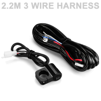 12v motorcycles led fog light wiring harness 3 wire for headlight spotlight wire switch motorbike LE